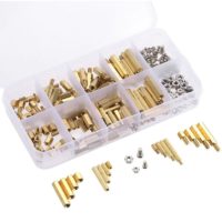 240PCS M2 M3 Screws Threaded Standoffs Male Female Brass Standoff Spacer pcb Board Hex Screws Nuts Assortment Kit Hardware