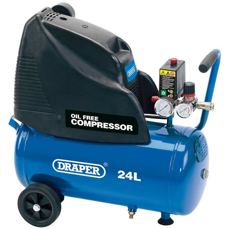 24978 24L Oil-Free Air Compressor 1.1kW - Draper