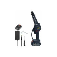 24V 12.7CM mini electric chainsaw, mini electric hand chainsaw with 1 batteries, 1 charge
