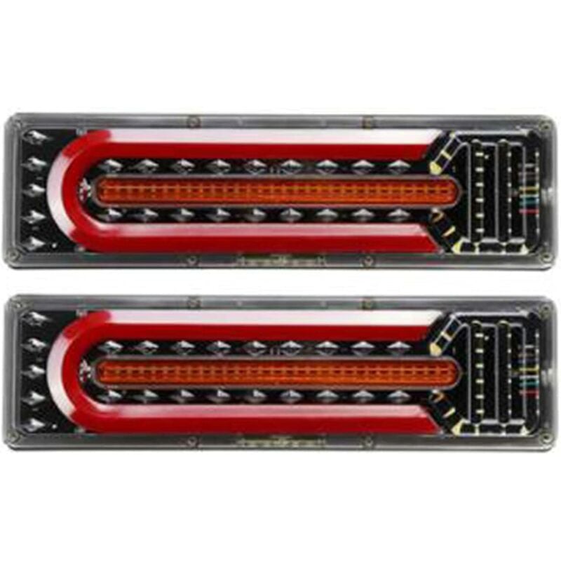 24V LED Trailer Lights Waterproof LED Rear Truck Stop Light Caravan Indicator for Car Trailer Bus Truck Boat RV 2pcs,33cm