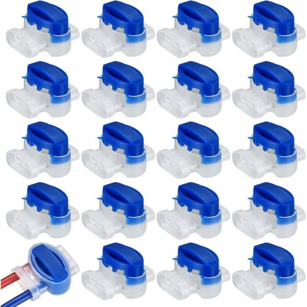 25 Pieces Robot Lawn Mower Cable Connectors, Resin Filled Cable Connectors, Gel Filled Fittings for Outdoor Garden Automower Robot Mower