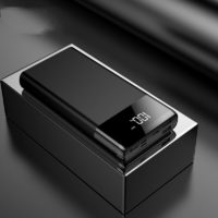 25000Mah Power Bank Portable Battery Charger, Ultra High Capacity Led External usb Compatible Powerful Charger,Black