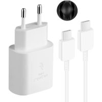 25W Fast Charger + usb-c usb-c Cable Compatible with Samsung, White