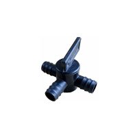 25mm 3-way Flow tap fitting - Pond or Garden Hose - Pisces