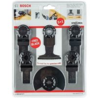 2608664677 6 Piece Universal Starlock Multi Tool Blade Set Wood Metal hcs - Bosch