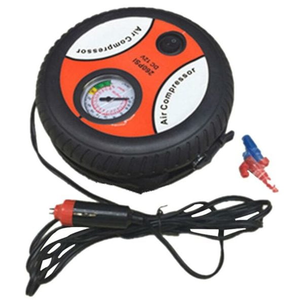 260Psi dc 12v air compressor pump portable tire inflator for car mini air pump home car air pump car maintenance and repair tool