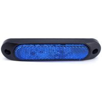 27 led Side Marker Light Indicator Lamp Reflective Warning Light Waterproof for Car Truck Trailer rv Boat Bus 10-30V, Blue - Blue