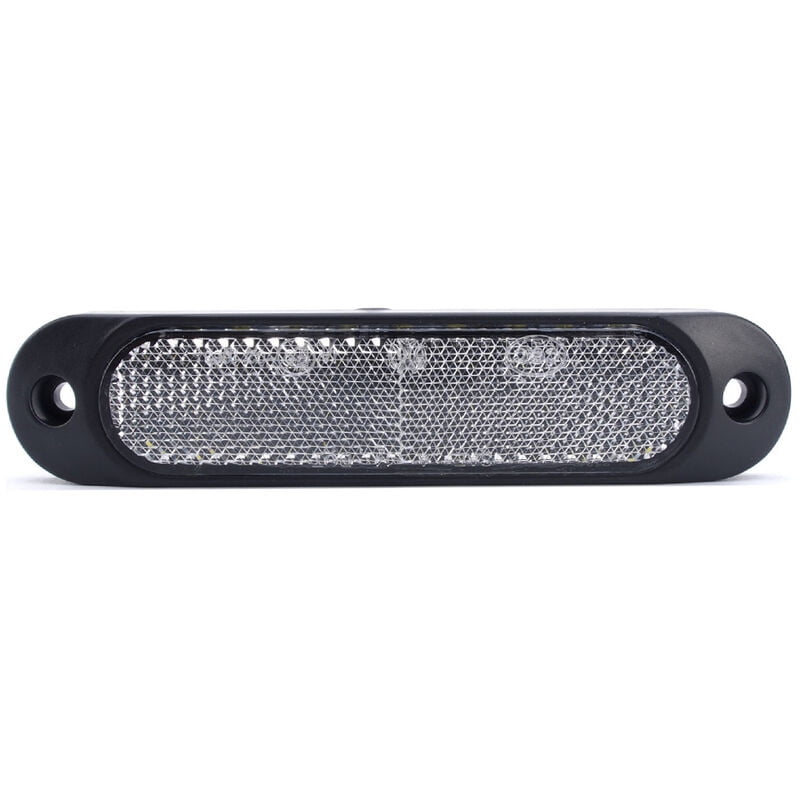 27 led Side Marker Light Indicator Lamp Reflective Warning Light Waterproof for Car Truck Trailer rv Boat Bus 10-30V,White - White