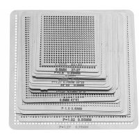27pcs Universal bga Stencils Stencils Kit Direct Heat Assortment for bga Soldering Reballing