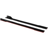 2M 78.7'' Side Skirts Extensions Splitters Red Line For Nisaan Almera Navara X-Trail Terra Urvan
