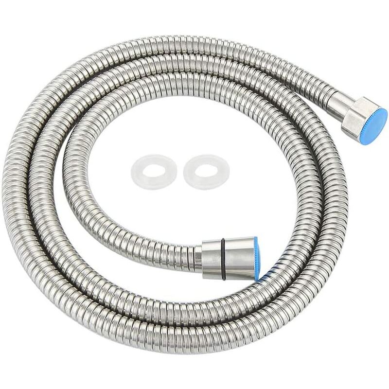 2M Shower Hose, Universal G1/2 Stainless Steel Shower Hose, Anti-Explosion, Anti-Twist and Anti-Corrosion, Compatible with All Faucets and Shower