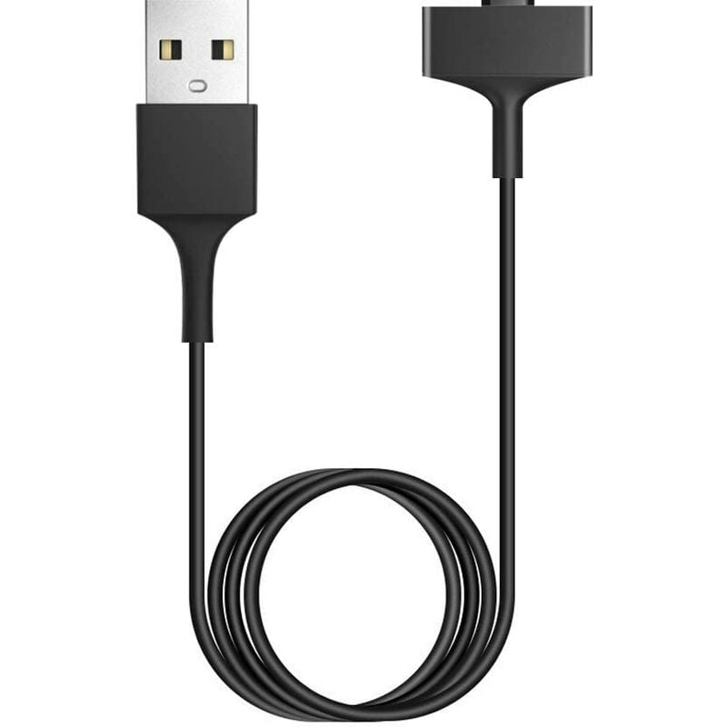2PC, Charging Cable Compatible with F-b I-onic Charger, Replacement usb Charger Cable Cord Adapter for I-onic Smart Watch (Black, 3.3FT/1M)