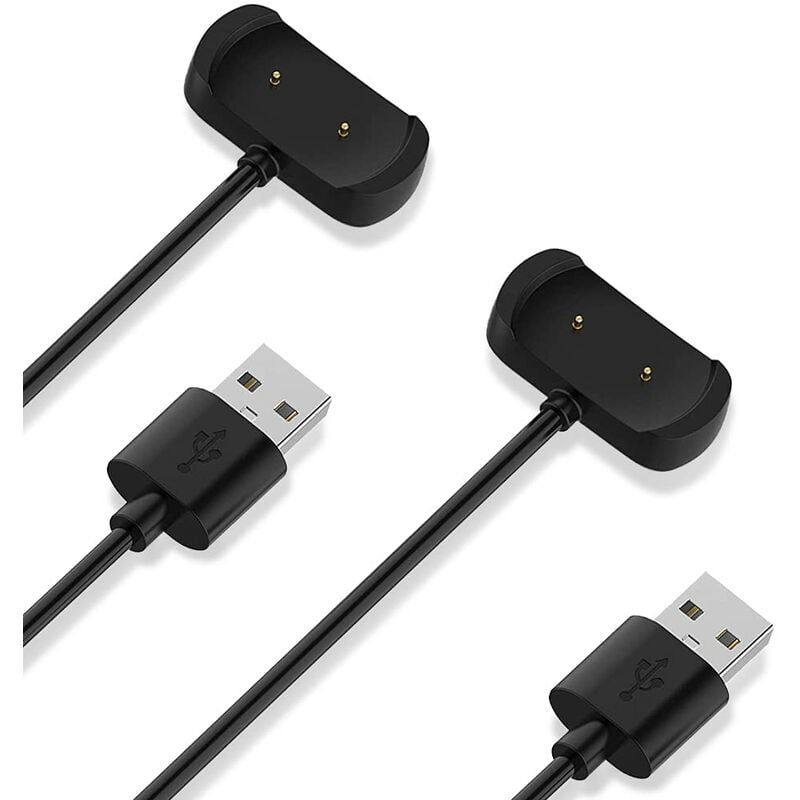 2PC, usb Charging Cable, Replacement Charger Compatible with gtr 2 gts 2 T-Rex Pro(Black,1M)