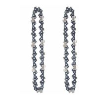 2PCS 4 Inch Mini Cordless Electric Chainsaw Saw Chain For Wood Cutting Tree Branches Pruning Yard Gardening