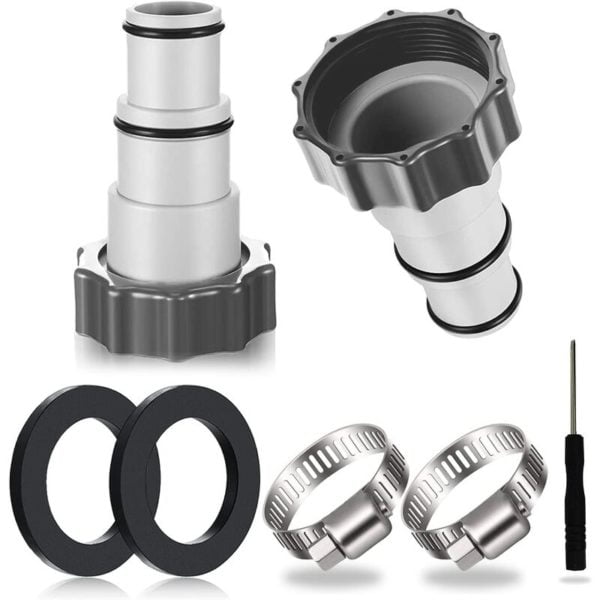 2PCS Pool Hose Adapter, Pool Adapter, Intex Pool Adapter, Pool Hose Adapter, Pump Hose Adapter, Pool Hose Connector ø 32 and 38 mm