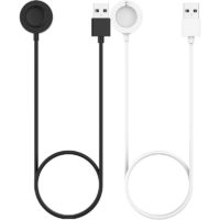 2PC,Smartwatch Rapid Charger Magnetic Compatible with Fo-ssil Gen 6/5/4(Black+White,1M)