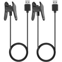2Pack, Charger Replacement usb Data Sync Charging Cable Wire Compatible with G-min V-vo-smart 4 Smart Watch(Black)