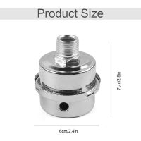 2Pcs Air Compressor Filter Muffler, Metal Air Filter, Silencer Intake Filter for Use in Air Compressor Inlet and Block Dust Reduce Noise - 16mm