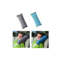 2Pcs Child Seat Kid Vehicle Seat Belt Shoulder Harness Auto Car Cushion Washable & Convenient Removable Seat Belt (Gray & Blue) - Langray