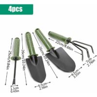 2Pcs Gardening Tool Set Aluminum Alloy Gardening Kit Gardening Spade Small Rake and Shovel Potted Plant Set for Garden Indoor Outdoor Plants