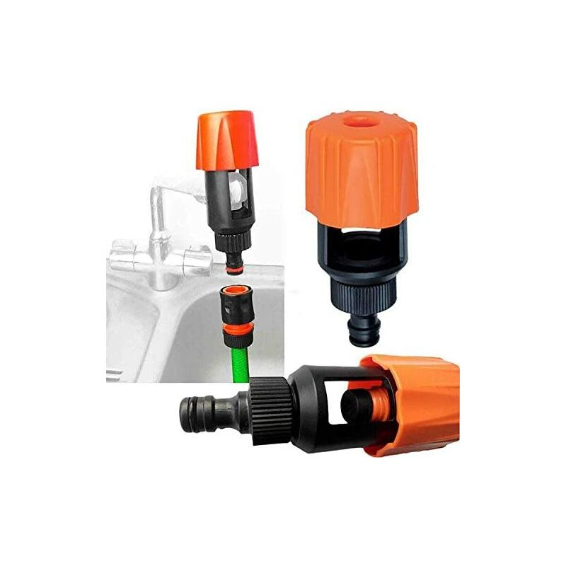 2Pcs Hose Tap Connector, Garden Fitting Connectors, Hose Tap Connector (11.5 * 5.5 * 5.5cm) Soekavia