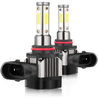 2Pcs IP68 Waterproof Car LED Headlight Bulbs LED Driving Lamp All-in-one Conversion Kit 9005HB3H10 50W, Lamp holder-9005 - Lamp holder-9005