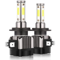 2Pcs IP68 Waterproof Car led Headlight Bulbs led Driving Lamp All-in-one Conversion Kit 9005HB3H10 50W, Lamp holder-H7 - Lamp holder-H7
