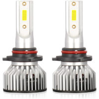 2Pcs IP68 Waterproof Car led Headlight Bulbs led Driving Lamp All-in-one Conversion Kit 9006/HB4 40W - White,Lamp holder-9006