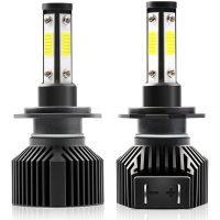2Pcs IP68 Waterproof Car led Headlight Bulbs led Driving Lamp All-in-one Conversion Kit H7 50W,model:Black Lamp holder-H7 - model:Black Lamp holder-H7