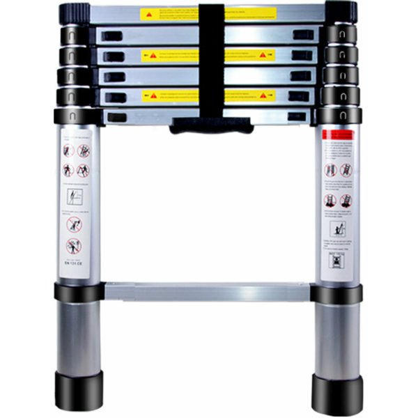 2m Aluminum Telescopic Ladder Foldable Telescopic Multifunction Portable Extendable Ladder Capacity 150kg