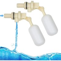 2pcs 1/2 Inch Float Ball Valve for Waterer 1.27cm Automatic Shut Off Fill Ball Valve for Cattle Waterer Reservoir Float Valves With Waterline Adapter