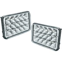 2pcs 4x6 inch 90W led Light Bulbs Crystal Clear Headlights Rectangular Replacement Sealed Beam Headlamps