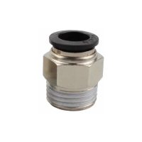 2pcs Air Quick Connector Pneumatic Fittings Connector Quick Fittings Dia. 6mm for Auto Industry(Black,PT1/8)