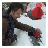2pcs Car Windshield Funnel Ice Scraper,upgrade 2-in-1 Refueling And Deicing Removal,4 Pack Portable Cone-shaped Multifunctional Snow And Ice Shovel To