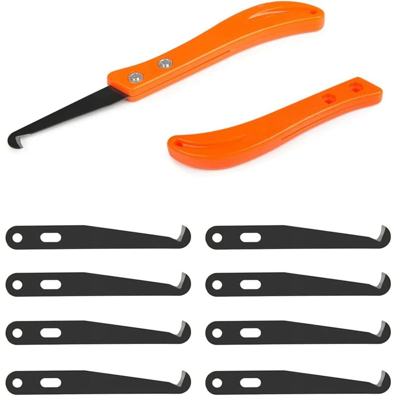 2pcs Caulking Joint Cleaning Knife + 10 Replaceable Blades - Renovation of Wall Tile Joints