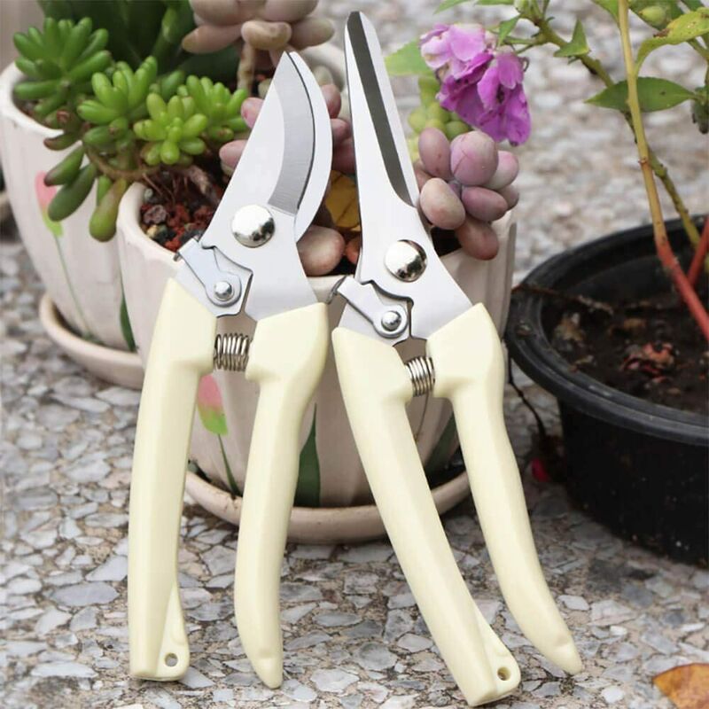 2pcs Hand Gardening Shears for Bonsai, High Precision Garden Scissors with Curved Blade and Stainless Steel