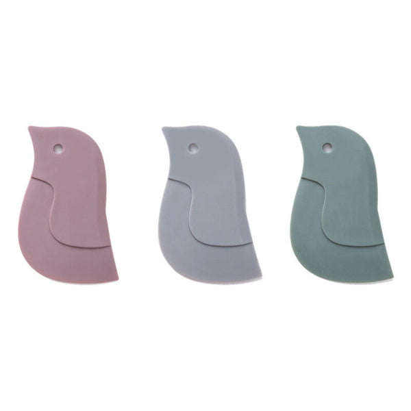3 Pack Silicone Scraper,Betterlife Kitchen Tool Plate Scraper Multi-Function Easy to Use Reusable Cleaning