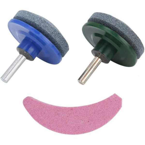 3 Pcs/Set Lawn Mower Blade Sharpener, Universal Lawn Mower Lawn Mower Sharpening Kit