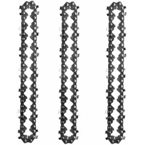 3 Pieces 4 Inch Mini Cordless Electric Chainsaw Saw Chain for Wood Cutting Tree Branches Pruning Yard Gardening