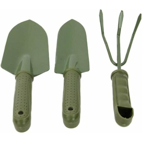 3 Pieces Gardening Tool Set, Garden Potting Tool, (2 Scoop, 1 Rake Spade)