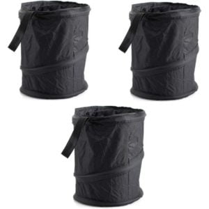 3 x Car Trash Can Foldable Trash Can Car Trash Bag Polyester Car Trash Can for Garbage Storage and Collection