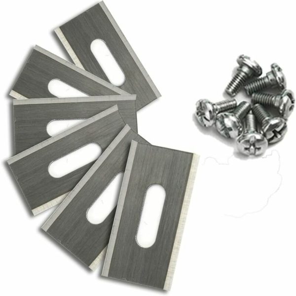 30 Pack Stainless Steel Trimmer Blades for Husavarna 36.5 x 18.5 x 0.65 mm (Silver)