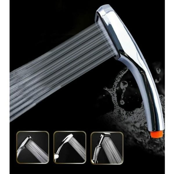 300-hole shower head 30% water saving with 300% turbocharged pressure - Chrome plated [Energy class A +]