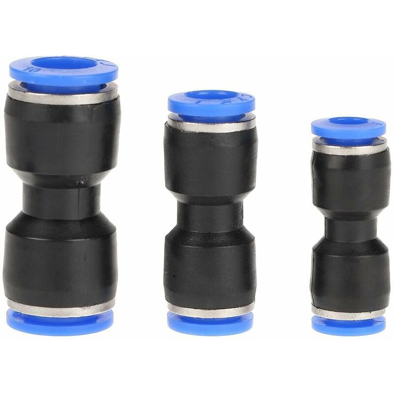 30pcs Straight Pneumatic Fittings 10mm 8mm 6mm Push Hose Fittings Straight Connector Pneumatic Quick Release Fittings SOEKAVIA
