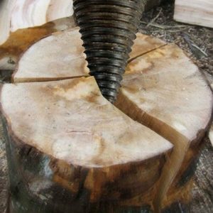 32mm Log Splitter, 4PCS Log Splitter for Splitting Wood, Wood Drill Bit with Hexagonal Post Easy to Split Wood