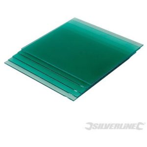 340266) Welding Helmet Spatter Shields 5pk Front - Silverline