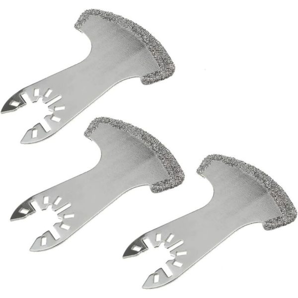 3pcs Grout Saw Blades Oscillating Grit Diamond Segment Multi-Tool Blade Compatible for GOP10.8 vli, gop 250 2000