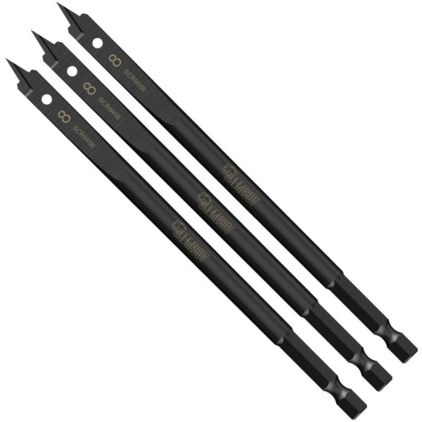 3pcs Sabrecut 8mm x 152mm Impact Rated Spade Bits - SCRIW083