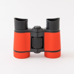 4 30 Children's Telescope, Non-slip Color Rubber Handle, Children's Toy Binoculars (Red)