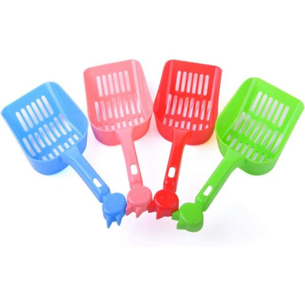 4 Pack Cat Litter Shovel Pet Cat Litter Box Shovel Shovel Dog Poop Collector Pet Clean Cleaning Supplies